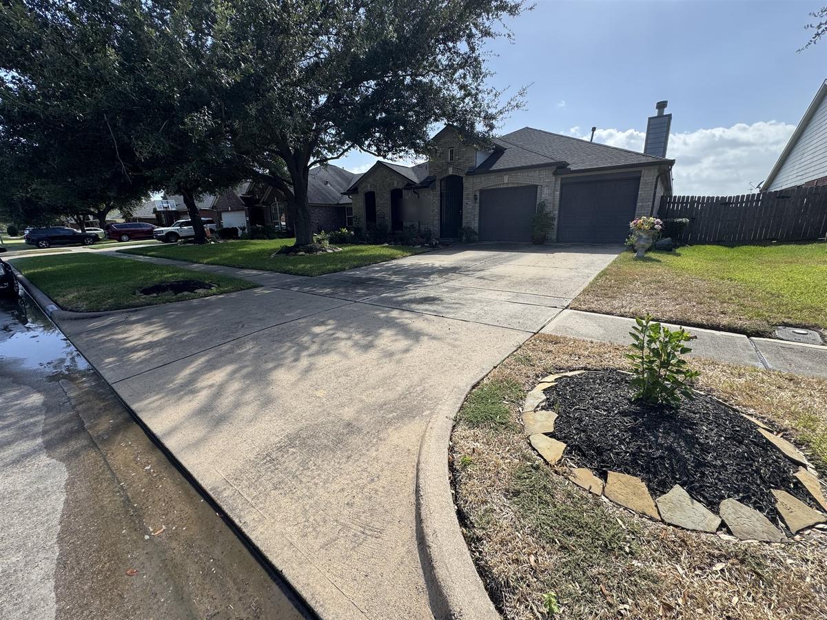 Driveway & walkway: before