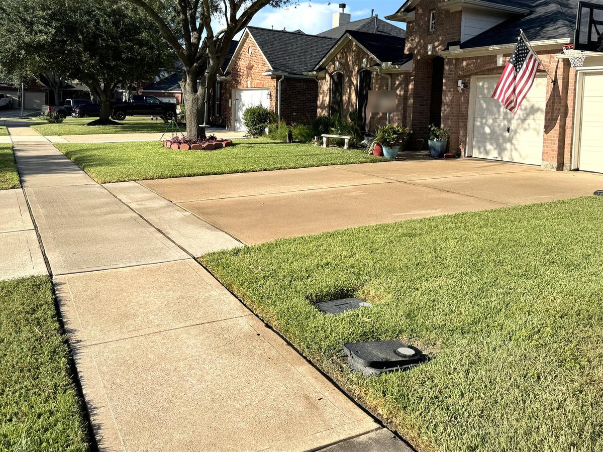 Driveway & sidewalk: after