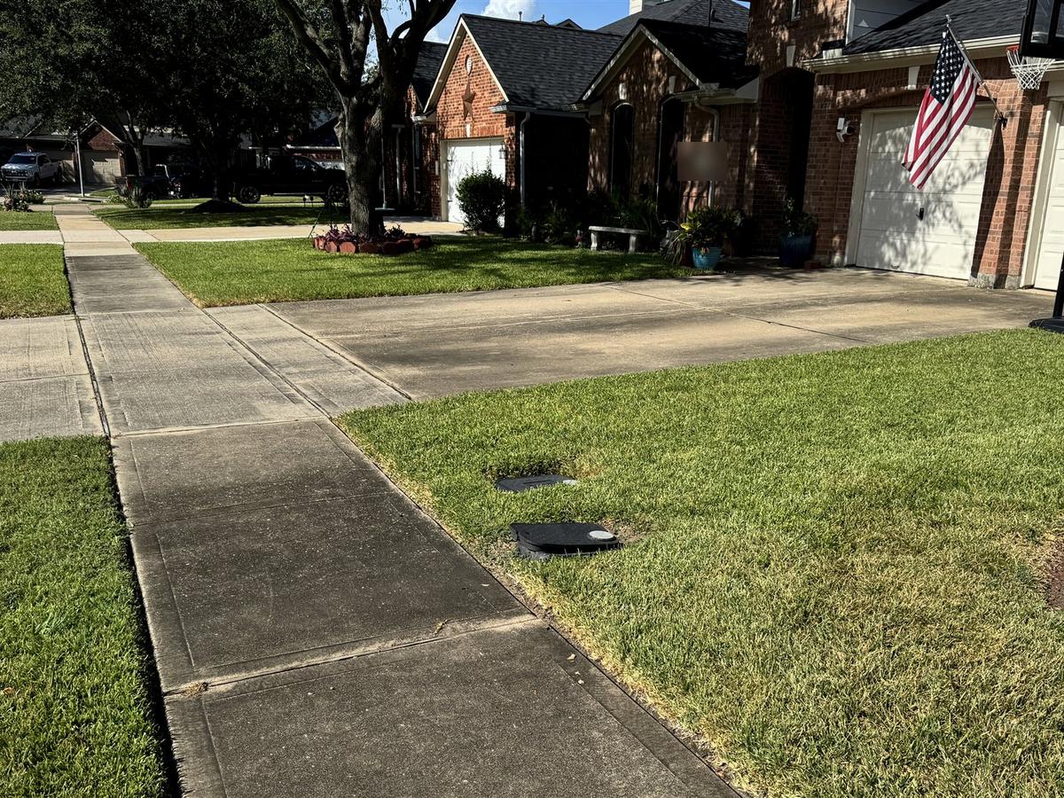 Driveway & sidewalk: before